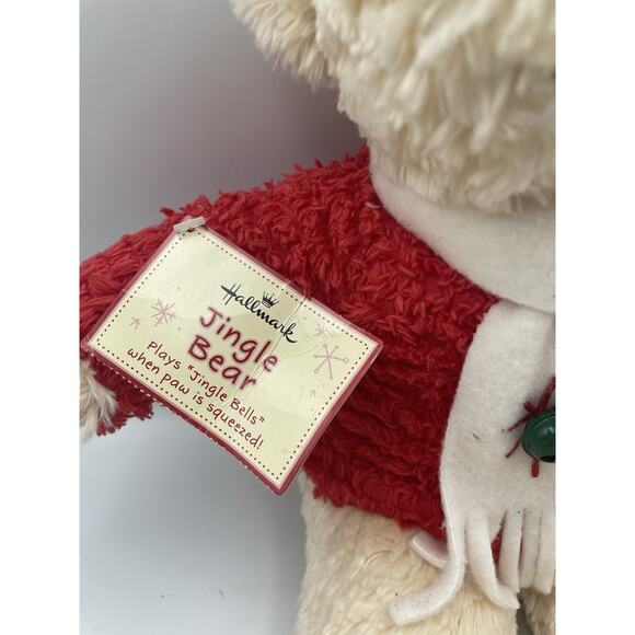 Hallmark plush 14" tall "JINGLE BEAR" plays Jingle Bells - NWT - Picture 3 of 11